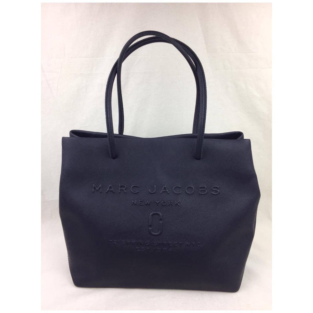 Marc Jacobs Leather Logo Shopper Tote